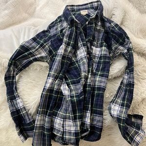 J Crew plaid button down “the perfect shirt”
